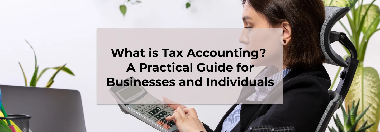 Tax accounting concept with digital tax forms and compliance checklist